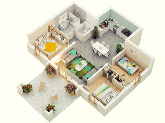 Design of a 3 bedroom house