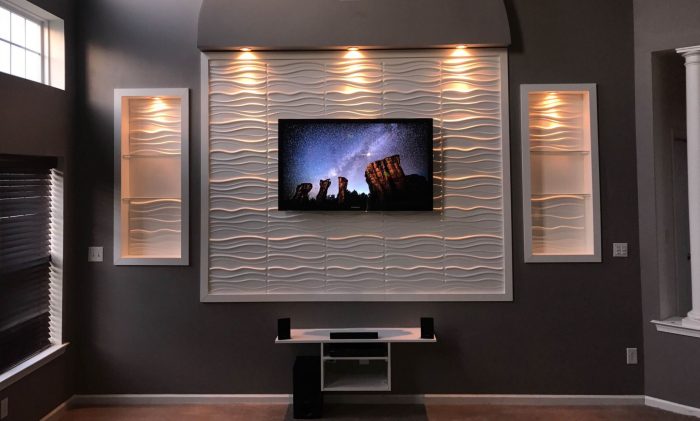 Bedroom tv wall design