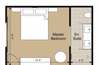 Master bedroom design floor plan