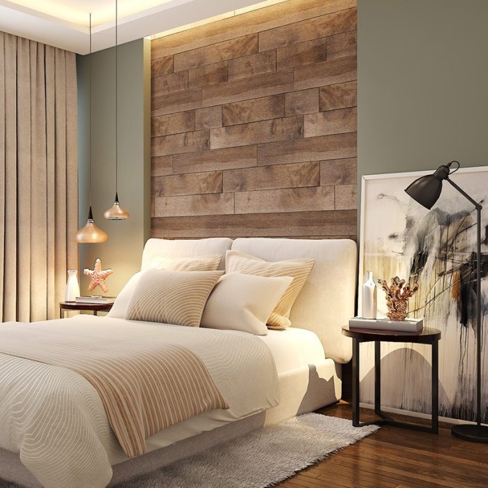 Bedroom feature wall design