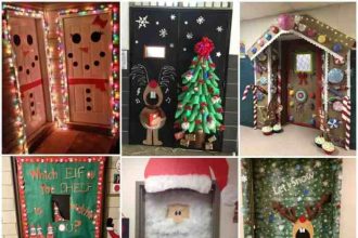 Christmas door decor ideas