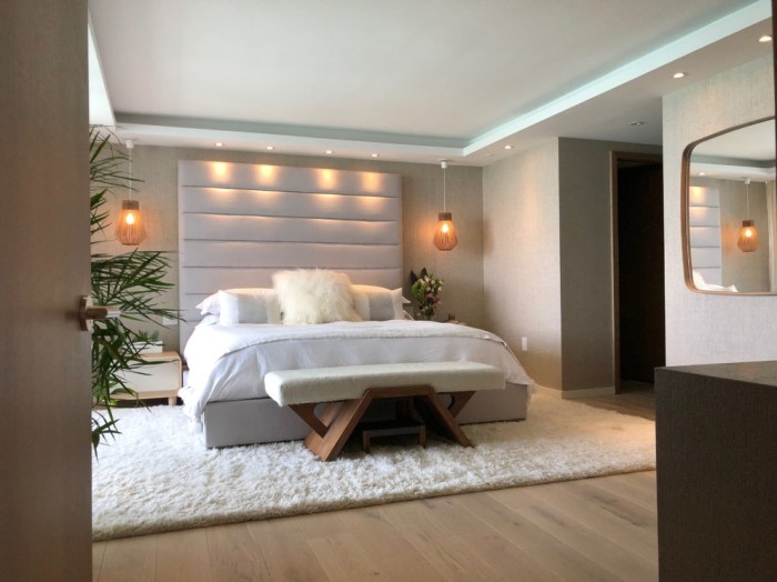 Elegant bedroom interior design