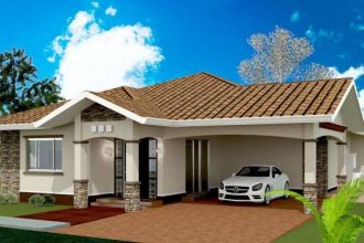 Bungalow house design with 3 bedrooms