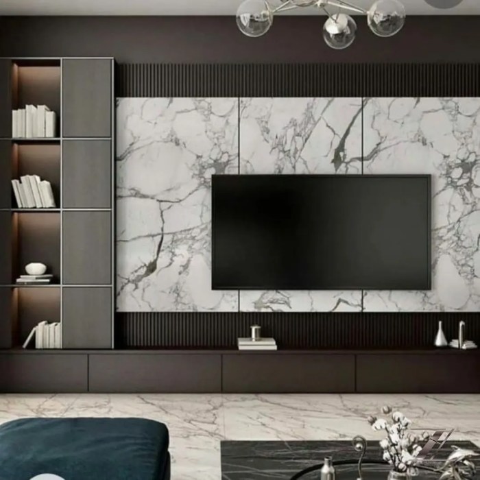 Bedroom tv wall design